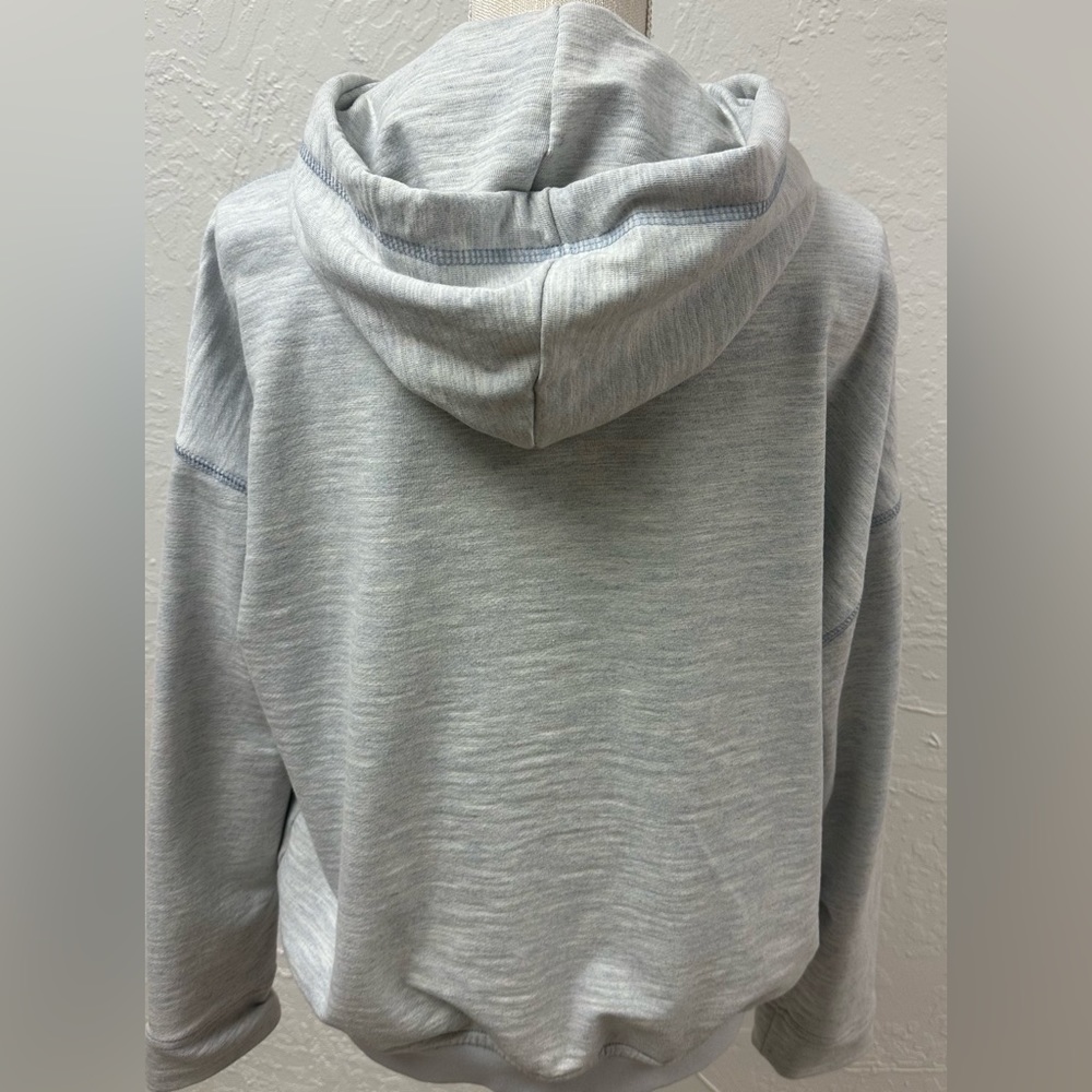 ATM sweatshirt zip up blue/gray comfy - Picture 2 of 5